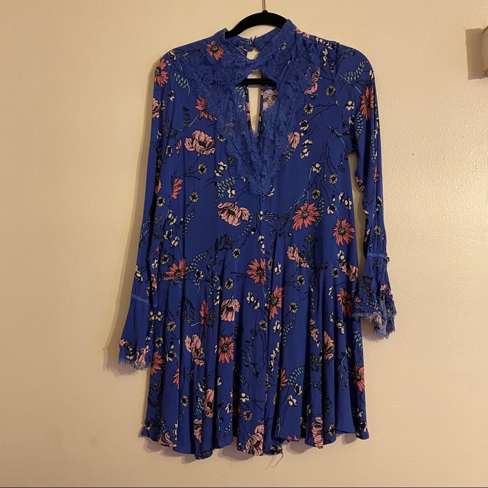 Lulus high neck floral dress